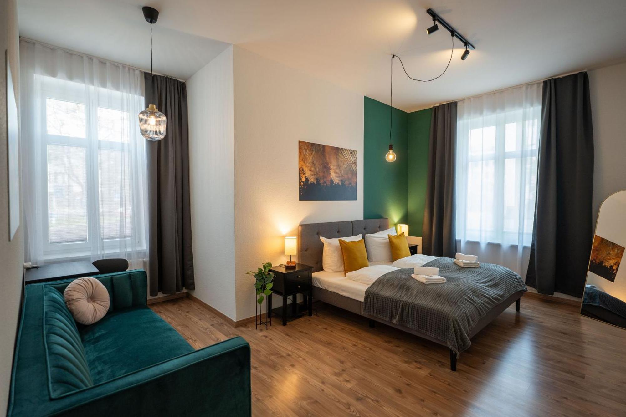 T21 - Apartment Direkt Im Zentrum Mit Parkplatz Chemnitz Exterior foto